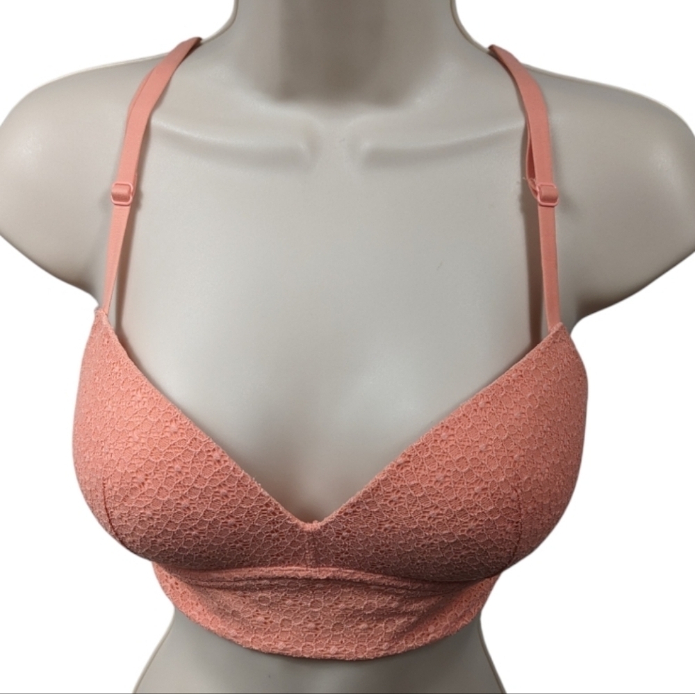 Victoria's Secret Body By Victoria Lace Padded Bralette Sz 32D